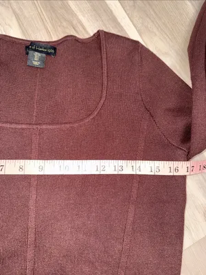 House of Harlow 1960 mocha brown cropped knit sweater top size large thumbnail 5