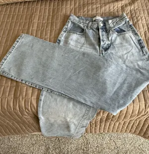 Zenana Outfitters Light Blue Washed Denim Jeans thumbnail 1