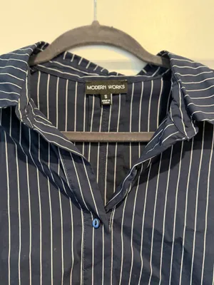 Pinstripe Dress Blue thumbnail 2