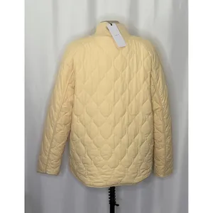 NWT!! VARLEY Luca Quilted Jacket Solid Reed Yellow Bomber Snaps Solid Medium thumbnail 9