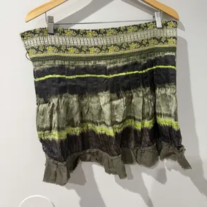 FP MART Vintage Y2K The Originals Tie-Dyed Mini Skirt Sz S Free People Green W thumbnail 1