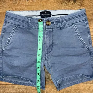 American Eagle Stretch Midi Khaki Shorts thumbnail 8