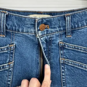 Madewell 90s Straight Cargo Jeans Size‎ 26 Blue Denim High Rise Utility Pockets thumbnail 5