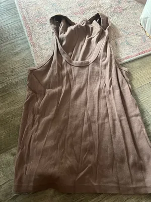 Abercrombie essentials Brown Women's Ribbed Tank Top thumbnail 4