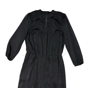 *Modcloth Jumpsuit Womens M Black Metallic Dark Romantic Whimsi Goth Feminine thumbnail 4
