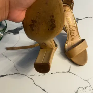 SAM. Tan Stiletto Heels Minimalist Design thumbnail 4