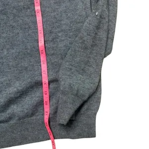 90s Vintage J Crew Gray Italian Cashmere Crewneck Sweater Small thumbnail 6