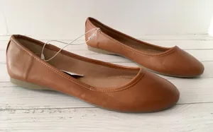 Ballet Flats, Size 7 Brown thumbnail 1