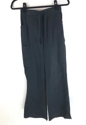 Carhartt Women's Black Drawstring Waist Mid Rise Wide Leg Scrub Work Pants XS thumbnail 1