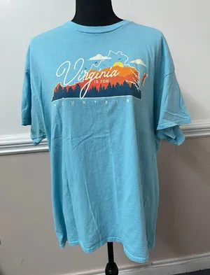 Gildan Virginia Mountains Short Sleeve Tee Shirt thumbnail 1