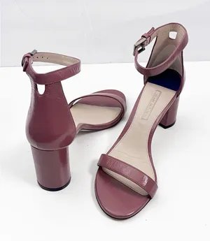 STUART WEITZMAN Nearly Nude Rose Clay Adjustable Ankle Strap Heel Sandals 7.5 thumbnail 1