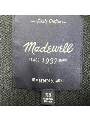 Madewell Oversized The Everywhere Black Jacket Full Zip Size XS Bomber Jacket thumbnail 13
