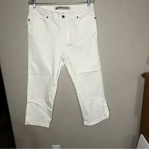 GAP Crop Boot cut White‎ Denim Jeans thumbnail 2