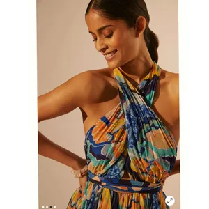 Anthropologie Alexandra Farmer Printed Maxi Dress thumbnail 8