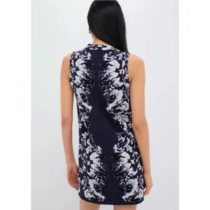 NWT Tuckernuck Floral Horizon Mock Neck Sleeveless Knit Mini Dress Medium Comfy thumbnail 10