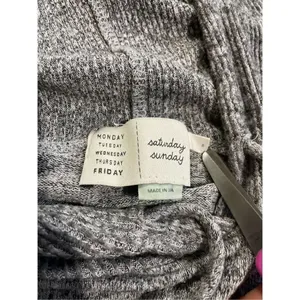 Anthropologie Saturday Sunday‎ womens Heathered gray pullover hoodie size Small thumbnail 7