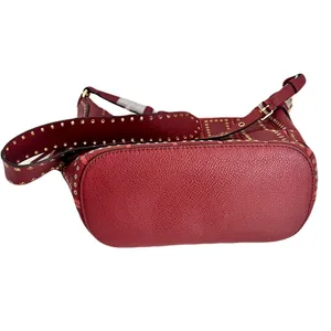 NWT Michael Kors Brown ‘Brooklyn Grommet Leather Feed Bag’ Crossbody in “Brick” thumbnail 11