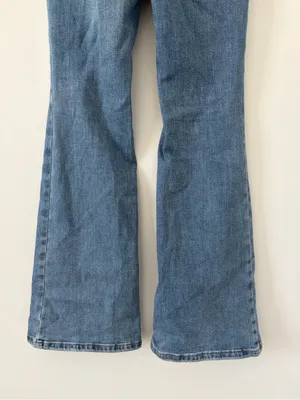 Free People We The Free Jayde High Rise Flare Jeans Sunburst Blue 29 thumbnail 6