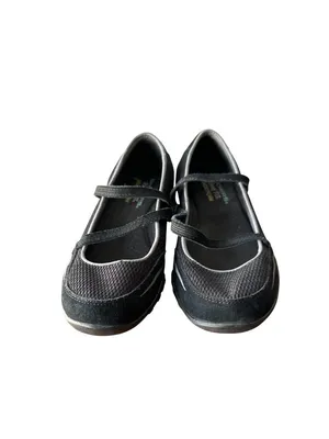 Skechers Size 6 Women Relaxed Fit Memory Foam Bikers Sneakers Black New thumbnail 2