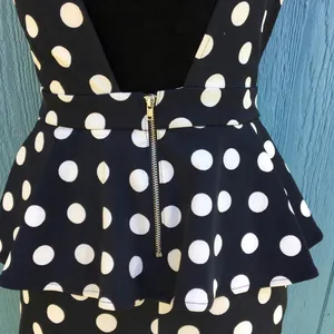 H&M Divided Polka Dot Sleeveless Dress Ruffle 8 v6x thumbnail 6