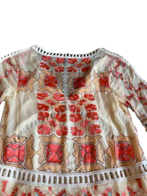 For Love And Lemons Barcelona Mini Dress Embroidered Rare Boho Size XS Women's thumbnail 12