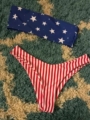 July 4 Bathing Suit Shein thumbnail 1