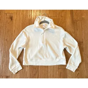Stars Above cotton waffle cropped quarter zip pullover small thumbnail 3