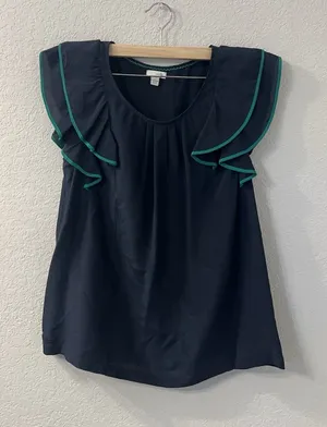 Anthropologie All Aflutter Blouse by Odille Size‎ 4 thumbnail 1