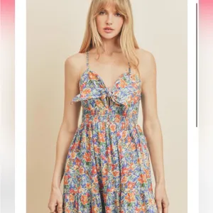 Floral Maxi Dress Blue thumbnail 2