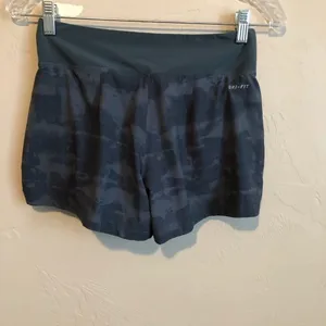 Nike Dri-FIT Green‎ Abstract Camo Running Athletic Performance Shorts thumbnail 6