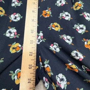 Caralyn Mirand x The Drop Navy Floral Print Wide‎ Leg Viscose Pants Small Boho thumbnail 9