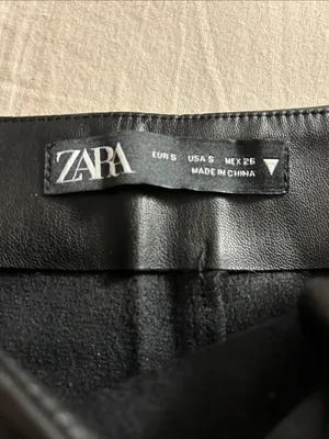 Zara Faux leather Mini Skirt. Small thumbnail 3