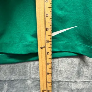2222 | Nike Dri-FIT Oversized Swoosh Long Sleeve Crop Top Green White Women XL thumbnail 4