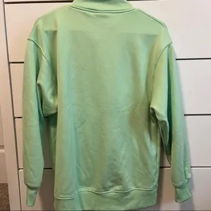 Nike Therma Half Zip Graphic Training Crew Pullover Mint Green thumbnail 3