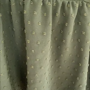 SHEIN Olive Ruffle V-Neck Blouse thumbnail 3