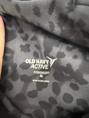 Old Navy PowerSoft Black Cheetah High-Rise Leggings Women’s XL thumbnail 4