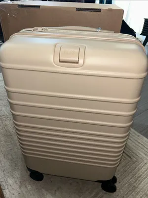 BEIS Beige Carry-On, Beige Belt Bag & Burgundy Suitcase Cover thumbnail 7