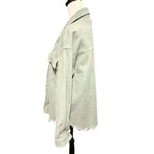 Pac Sun Pale Green Button Down Shacket Top Women's XS / S thumbnail 4