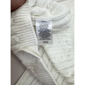 BP Cardigan Sweater Womens Size XS Ivory Cropped Cable Knit Button-Front thumbnail 7