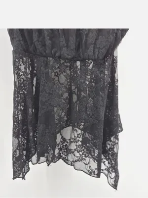 Just Polly New York Black Lace Babydoll Cami Top NWT Size S thumbnail 13