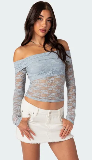 Edikted Mesh Long Sleeve thumbnail 1