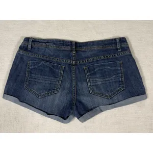 Y2K‎ Women's Low Rise Shortie Denim Mini Booty Shorts Size 28/6 Summer Vacation thumbnail 6