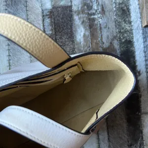 COACH Vintage Horse and Carriage Leather Tote Bag Creme thumbnail 6