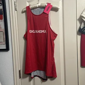 💙 NWT‎ Oklahoma Sooners Forever Collectible FOCO Tie Breaker Sleeveless Tank thumbnail 3
