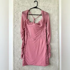 White Fox Boutique “Tough Choices” Mini Dress - Mauve XL NWT thumbnail 2