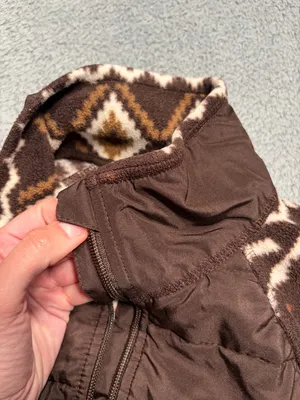 Lauren Ralph Lauren ACTIVE fleece puffer Aztec print brown small thumbnail 9