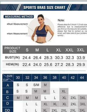 NWT Medium Support Strappy Padded Wirefree Racerback Sportsbra thumbnail 6