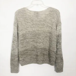 Quinn Open Knit Pullover Crop Sweater Brown thumbnail 8
