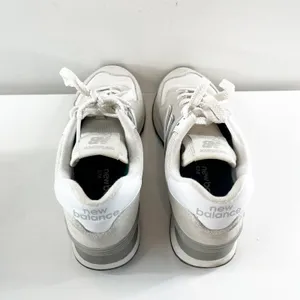 New Balance 574 Classic Sneakers Gray Cream White 6 thumbnail 4