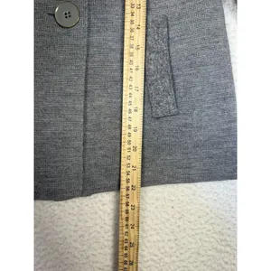 J Crew Jacket Womens Small Gray‎ Wool Double Breasted Peacoat Button Closure Gray thumbnail 6